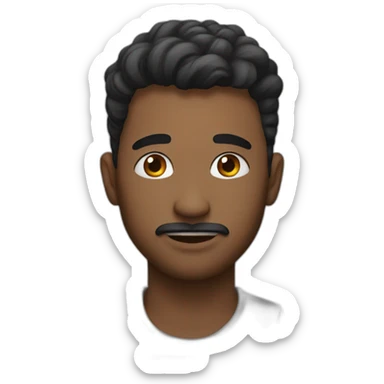 A lovely man sticker