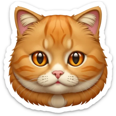 Scottish fold cat emoji  sticker