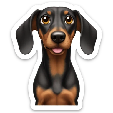 Dackel mann sticker
