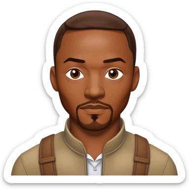 anthony mackie face sticker