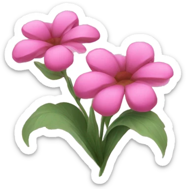 Pink flowers  sticker