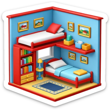 open doll house sticker