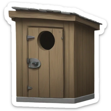 outhouse sticker