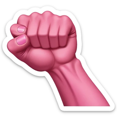 Dark Pink fist with forearm  sticker