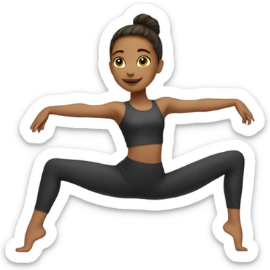Girl doing splits  sticker