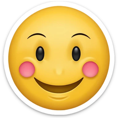 Happy smiley face, slightly passive aggressive sticker