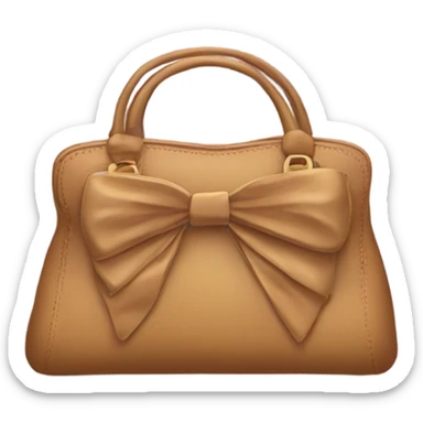 Purse with small bows on it sticker