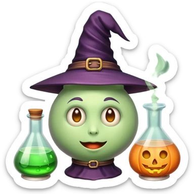 witch potions sticker
