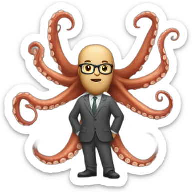 octopus strategist sticker