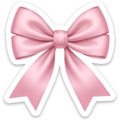 a baby pink thin ribbon bow sticker