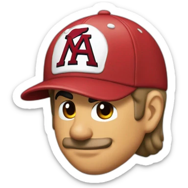 Nick Saban Mario hat sticker