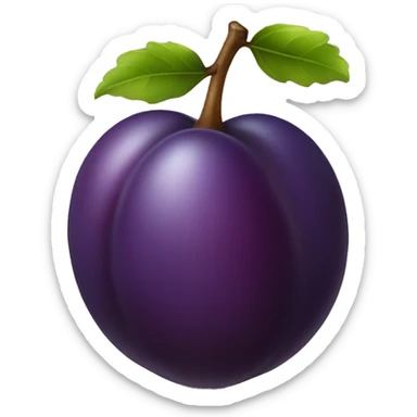 plum fruit sticker