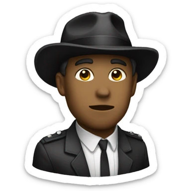 Noir fouetté sticker