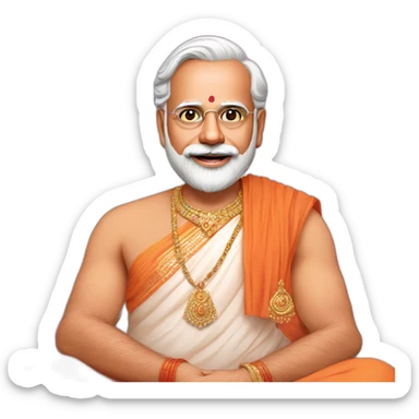 Narendra Modi as Vishnu sticker