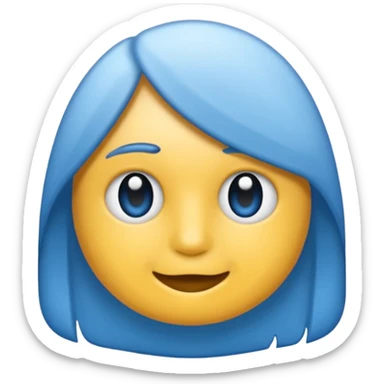 🔹 Form: Ein einfacher Lineal beidseitig abgerundet
🔹 Farben: Ein sanfter Farbverlauf von dunkelblau über hellblau bis hin zu weiß sticker