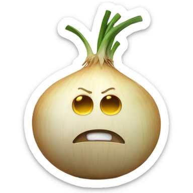 Crying onion  sticker
