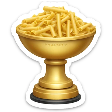 Bowl of Macaroni Golden Trophy sticker