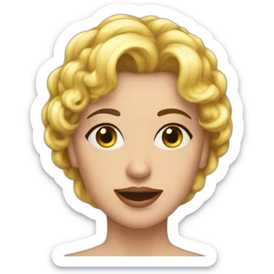 Femme mal de ventre sticker