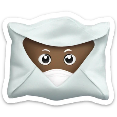 Sanitary napkin as a mascot sticker