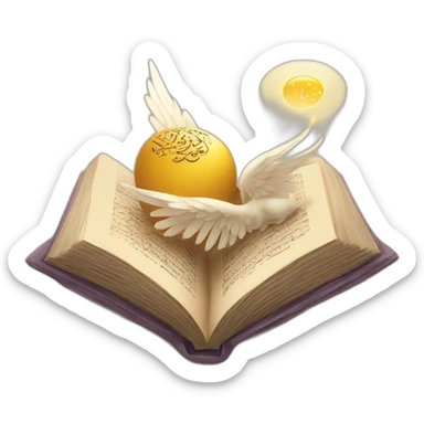 quran with angel sticker