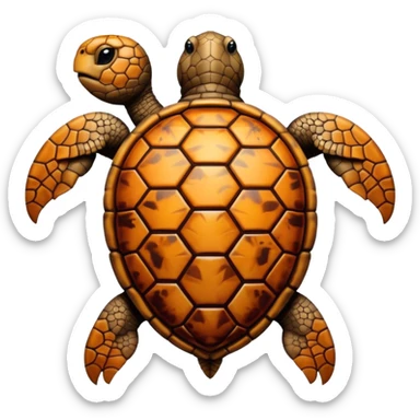 Tortoise shell pattern  sticker