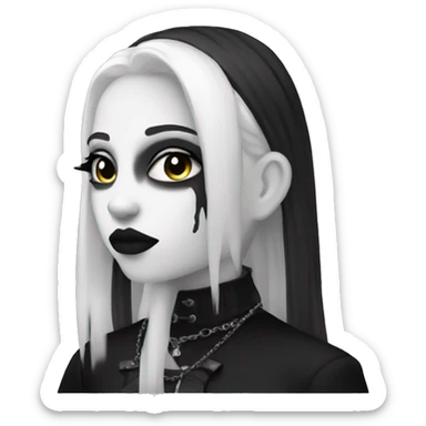 goth black  sticker