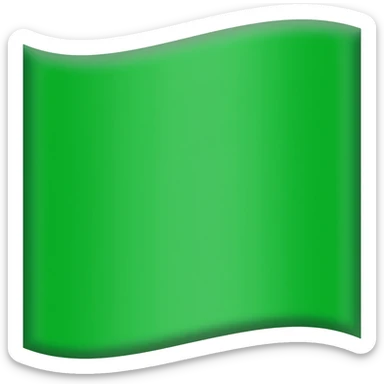 Green flag emoji sticker
