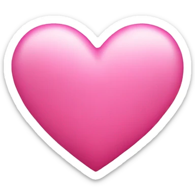 Pink heart sticker
