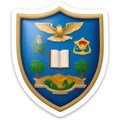 Emoji del escudo de la universidad de la guajira  sticker