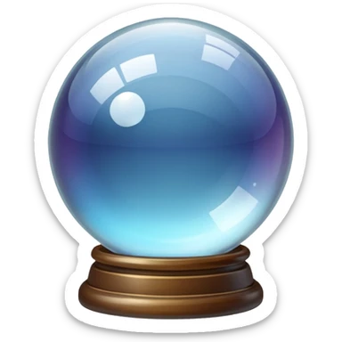 Crystal ball sticker