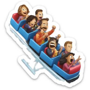 Roller coaster sticker