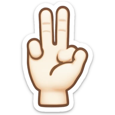 Index finger pointing upward sticker