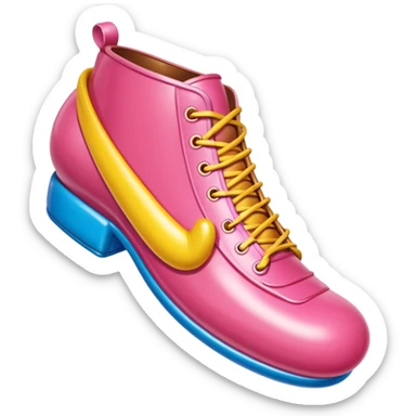 Jeff Koons style spam meat shoe balloon sculpture  sticker