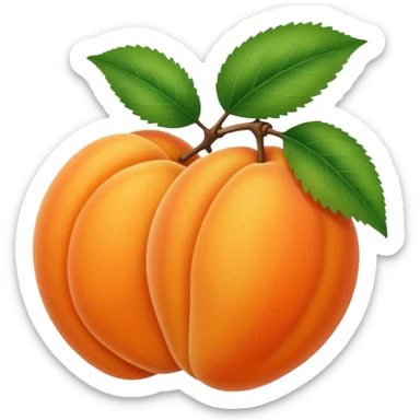 Apricot sticker