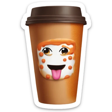 dunkin coffee sticker