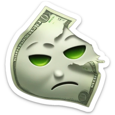 Money face crying sticker