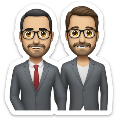berto romero and andreu buenafuente sticker