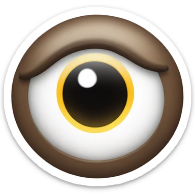 Smiling eye roll sticker