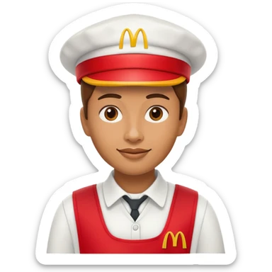 McDonald’s worker sticker