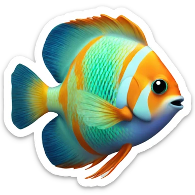 Tropical fish  sticker