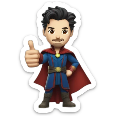 Doctor Strange giving a thumbs-up sticker
