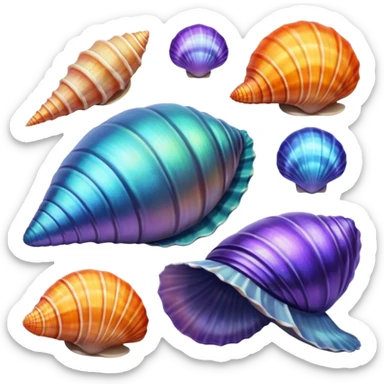 Sea shells sticker