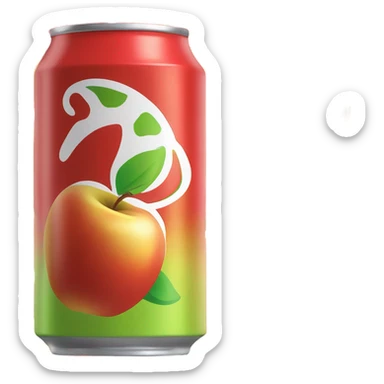 Baked Apple boar Energy Drink can  sticker