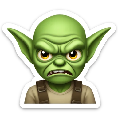 Angry gremlin  sticker