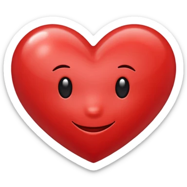 Happy heart sticker