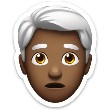 in shock with side eye sticker