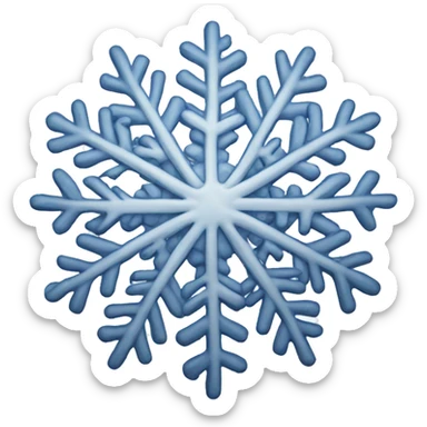 snowflake sticker