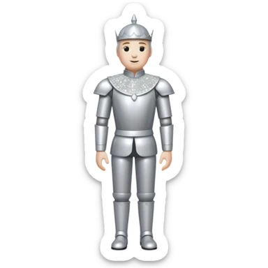 Tin Man from The Wizard of Oz with silver sequin outfit sticker