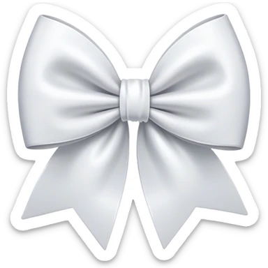 white bow sticker