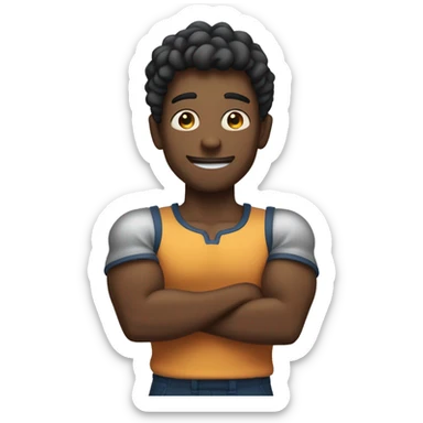 Fit skinny emoji sticker
